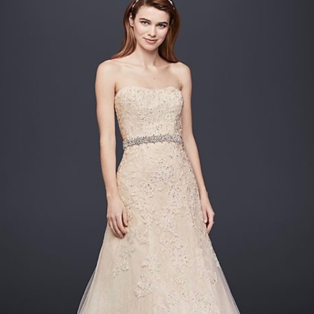 David’s Bridal Jewel WG3755 A-line Wedding Gown